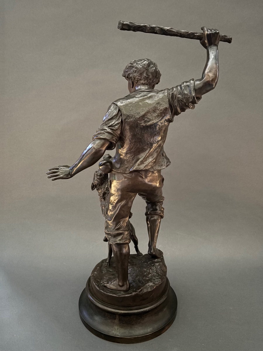 Bronze Sculpture. 19th Century.-photo-2
