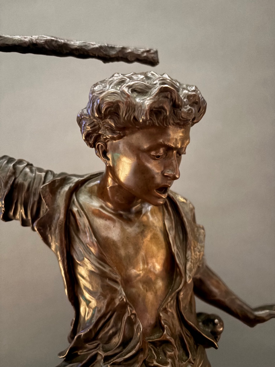 Bronze Sculpture. 19th Century.-photo-3