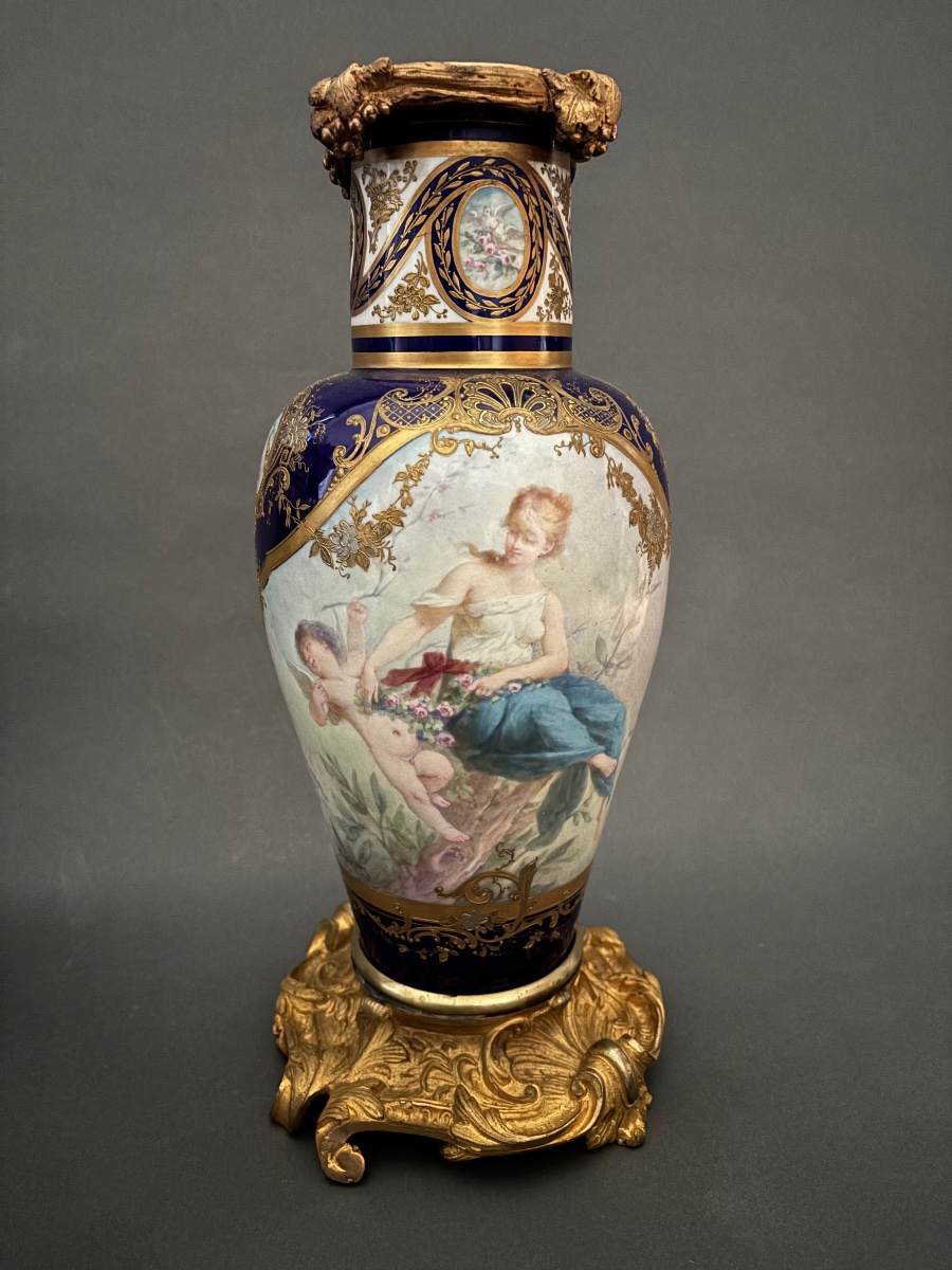 Vases en porcelaine. XIXe siècle-photo-2