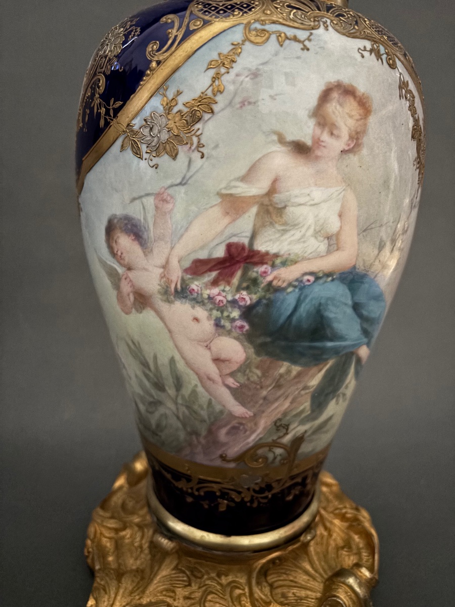 Vases en porcelaine. XIXe siècle-photo-3