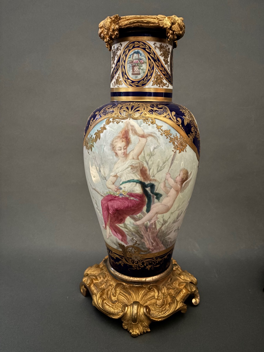 Vases en porcelaine. XIXe siècle-photo-4