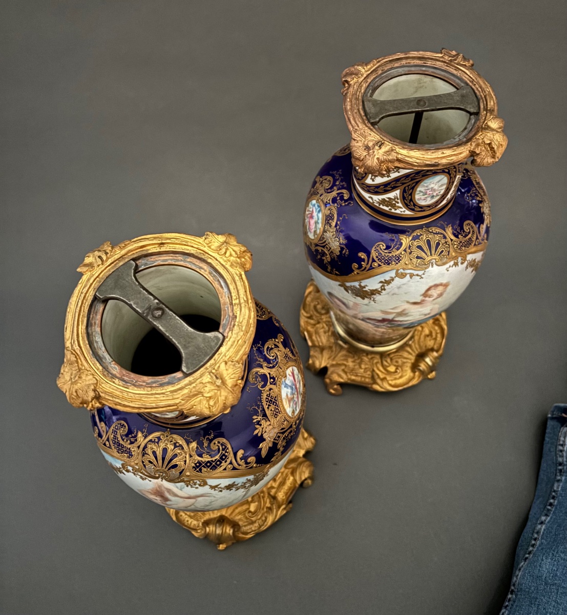 Vases en porcelaine. XIXe siècle-photo-4