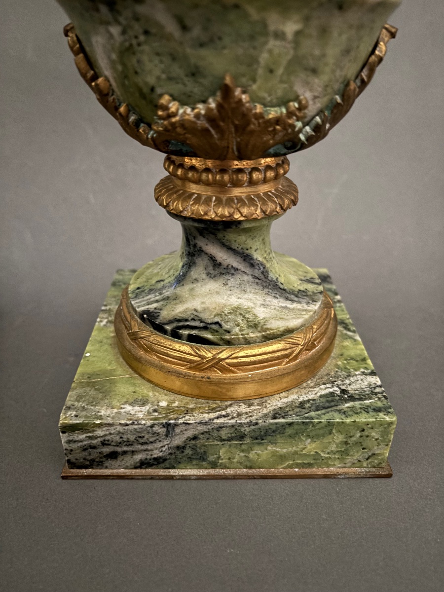 Vases. Marble, Bronze. 19th Century.-photo-2