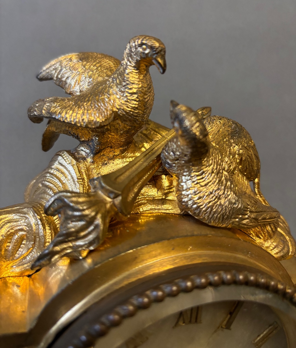 Clock. Gilded Bronze. 19th Century.-photo-1