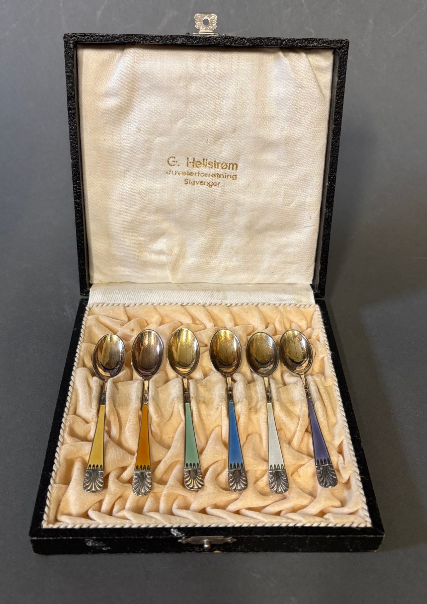 G. Hellstrom. Cuillères en argent. Norvège.