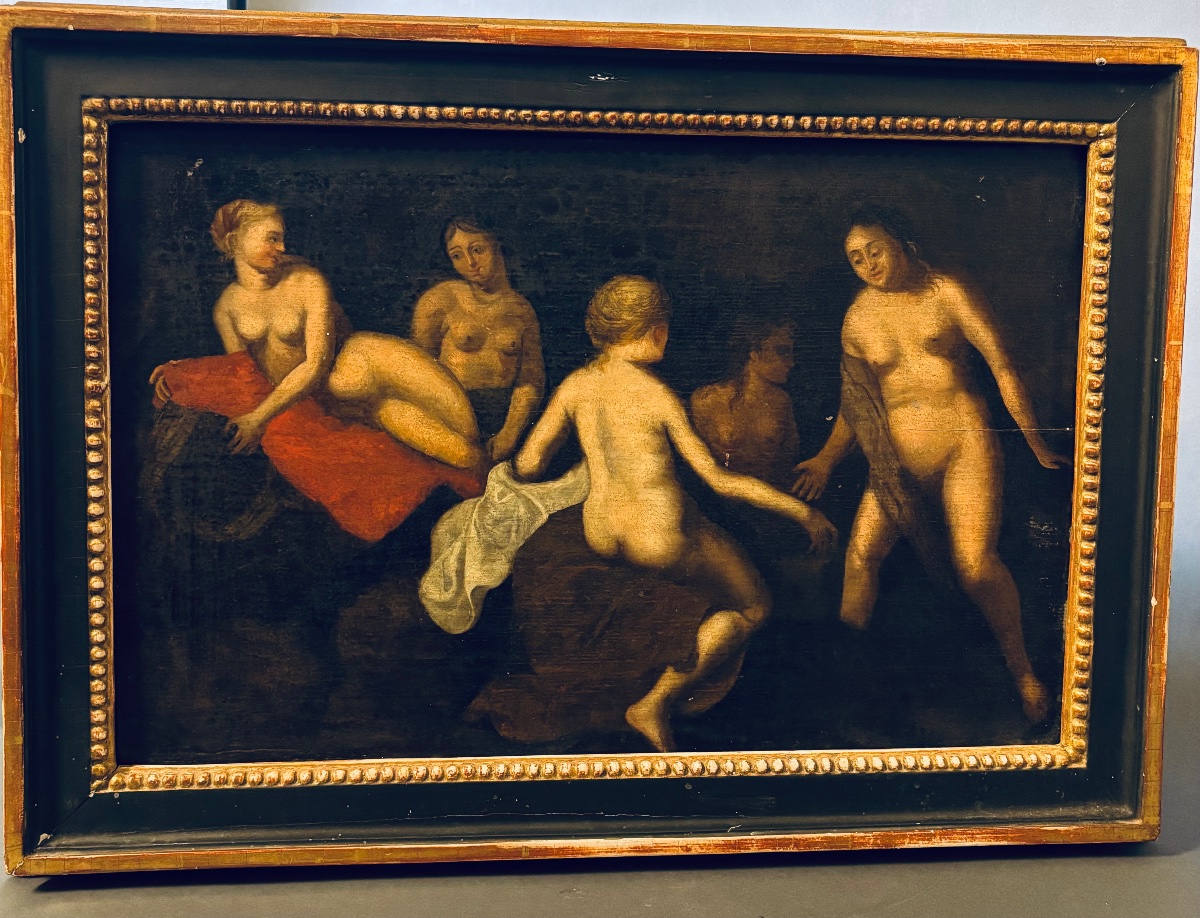 Painting On Wood. 18th Century.