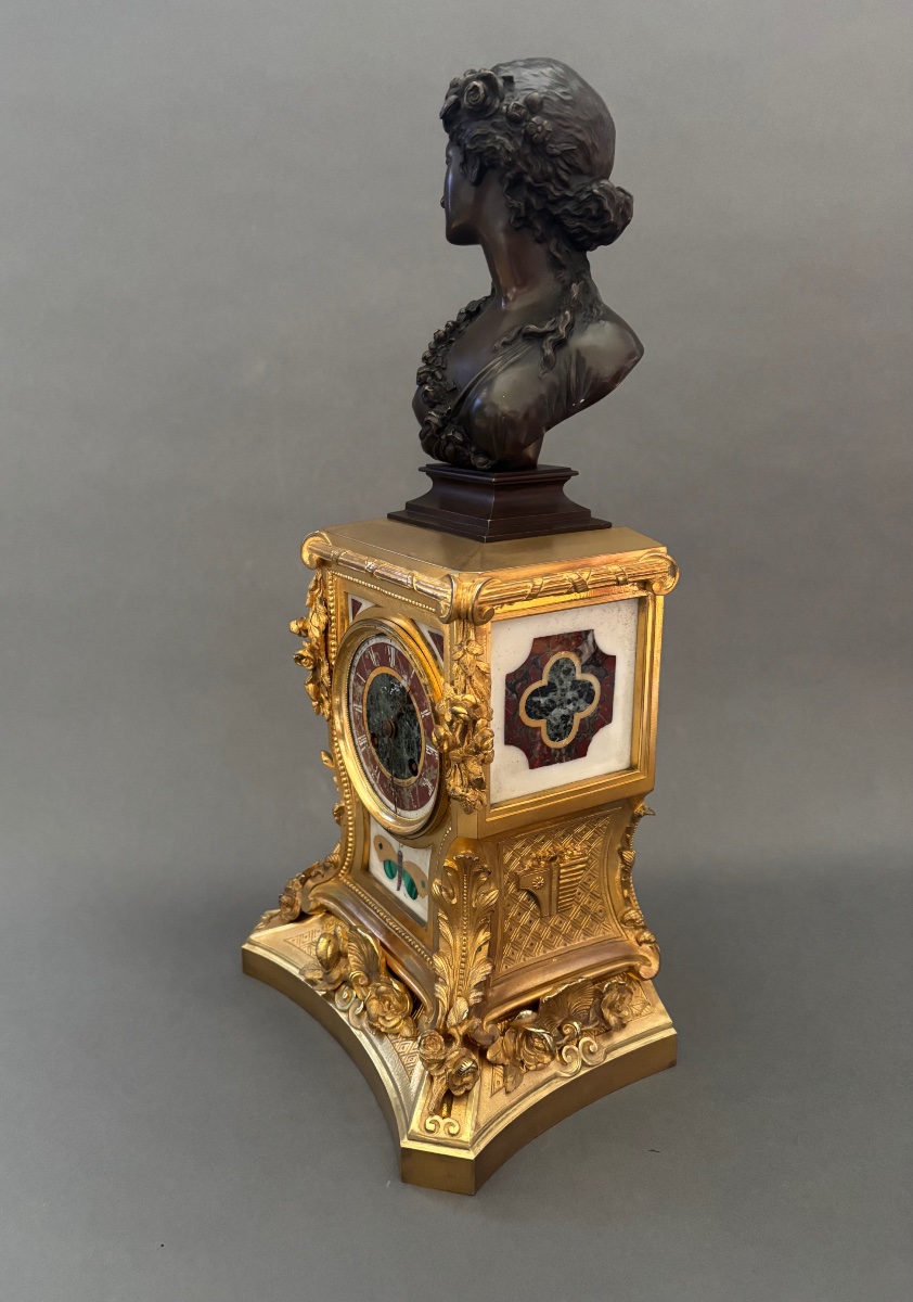 Pendule. Bronze, XIXe siècle-photo-3