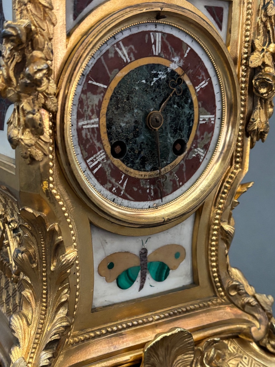 Pendule. Bronze, XIXe siècle-photo-2