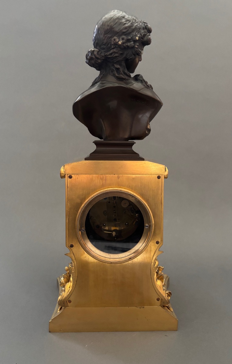 Pendule. Bronze, XIXe siècle-photo-4