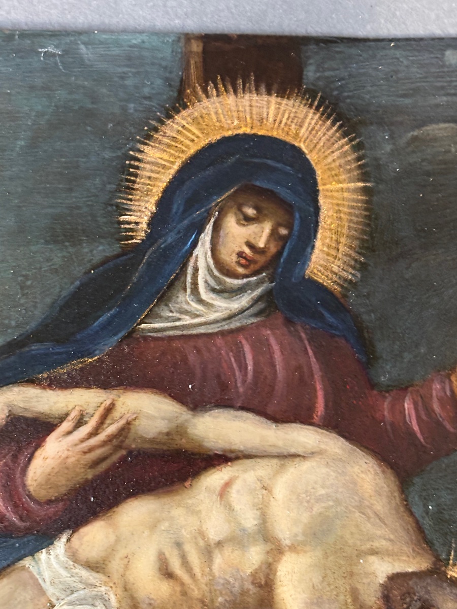 Peinture sur cuivre. XVIIe siècle.-photo-4