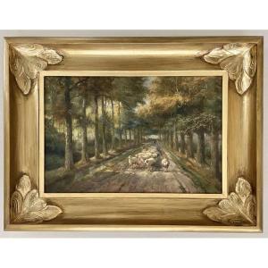 Cornelius Van Leemputten 1841-1902. Peinture.