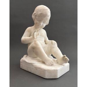 E Battiglia Firenze Sculpture en albâtre.Italie XIXe siècle.