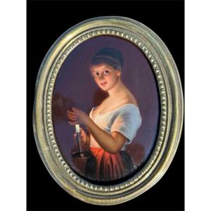 Peinture, porcelaine. Allemagne.