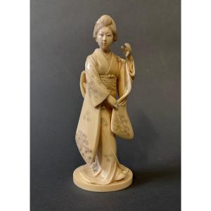 Ivory Sculpture. 19th Century.