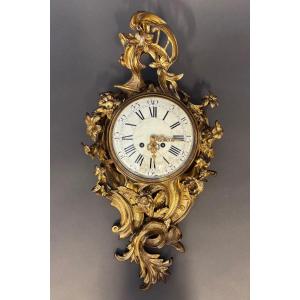 Pendule. Bronze doré. XIXe siècle.