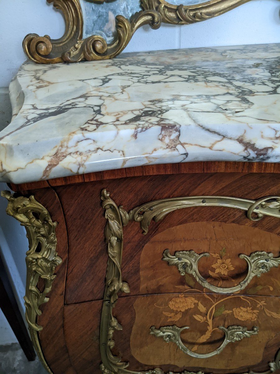 Commode De Style Louis XV -photo-5