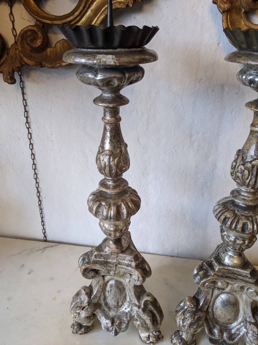 Two Louis XV Candlestick -photo-2