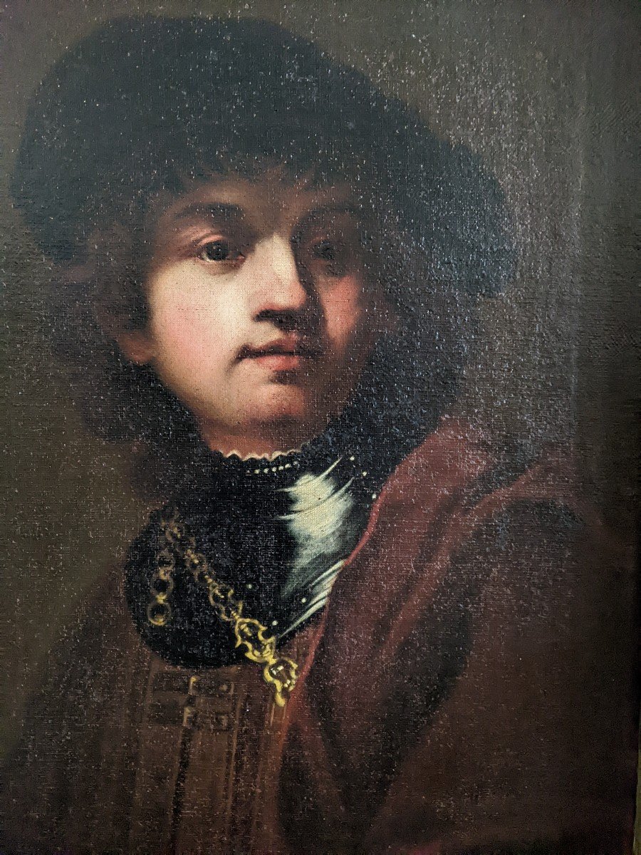 Portrait Du Peintre Rembrandt Van Rijn