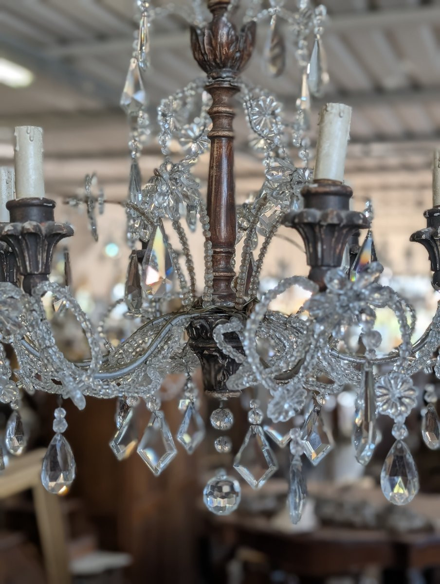 Lustre Génois en Cristal – Fin XIXe Siècle-photo-1