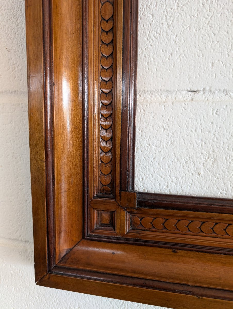 Cadre en bois de merisier sculpté – Style Néo-Renaissance, fin XIXe siècle-photo-2