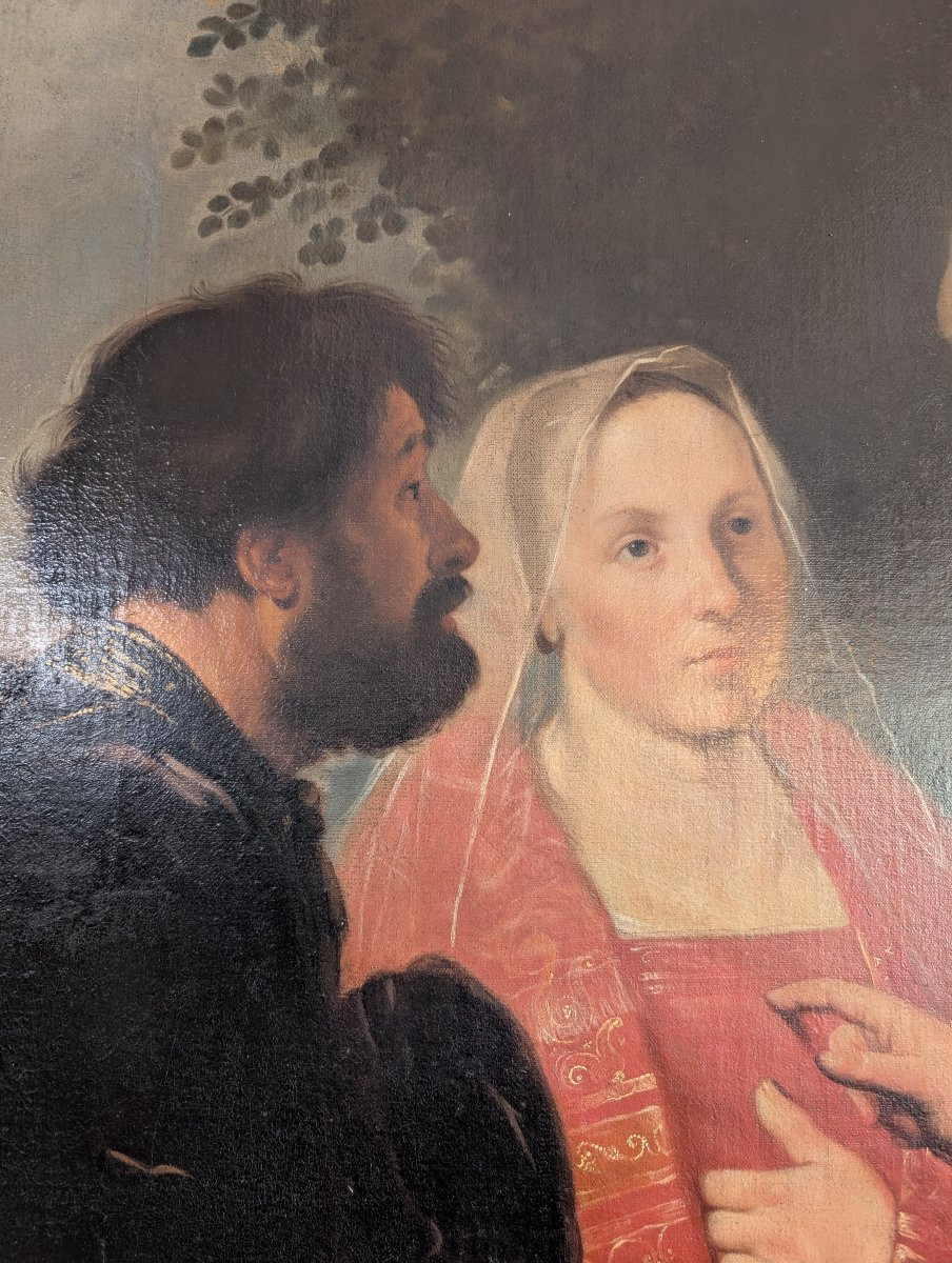 Tableau ancien – École flamande du XVIIe siècle-photo-2