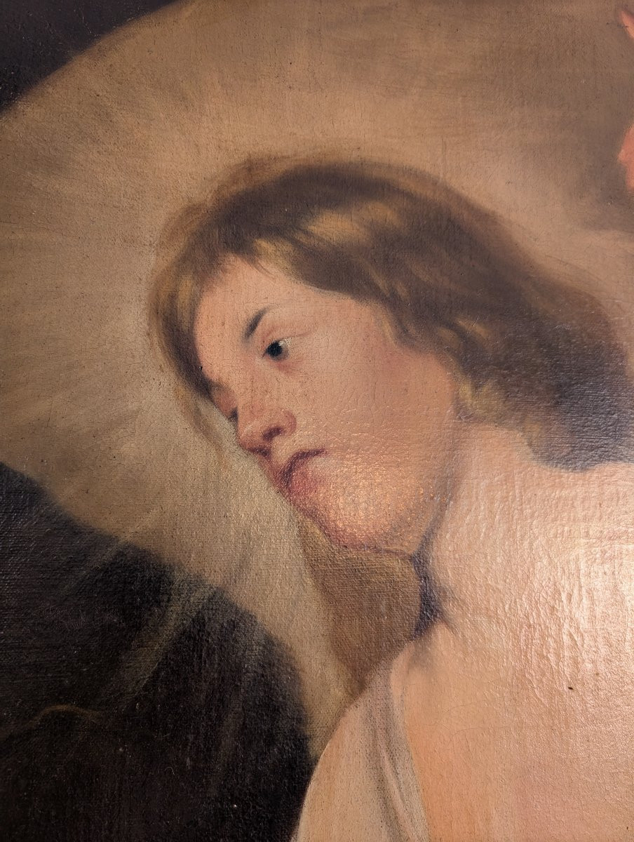 Tableau ancien – École flamande du XVIIe siècle-photo-3