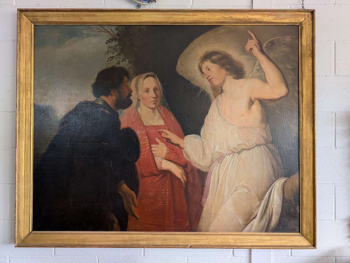 Tableau ancien – École flamande du XVIIe siècle-photo-2