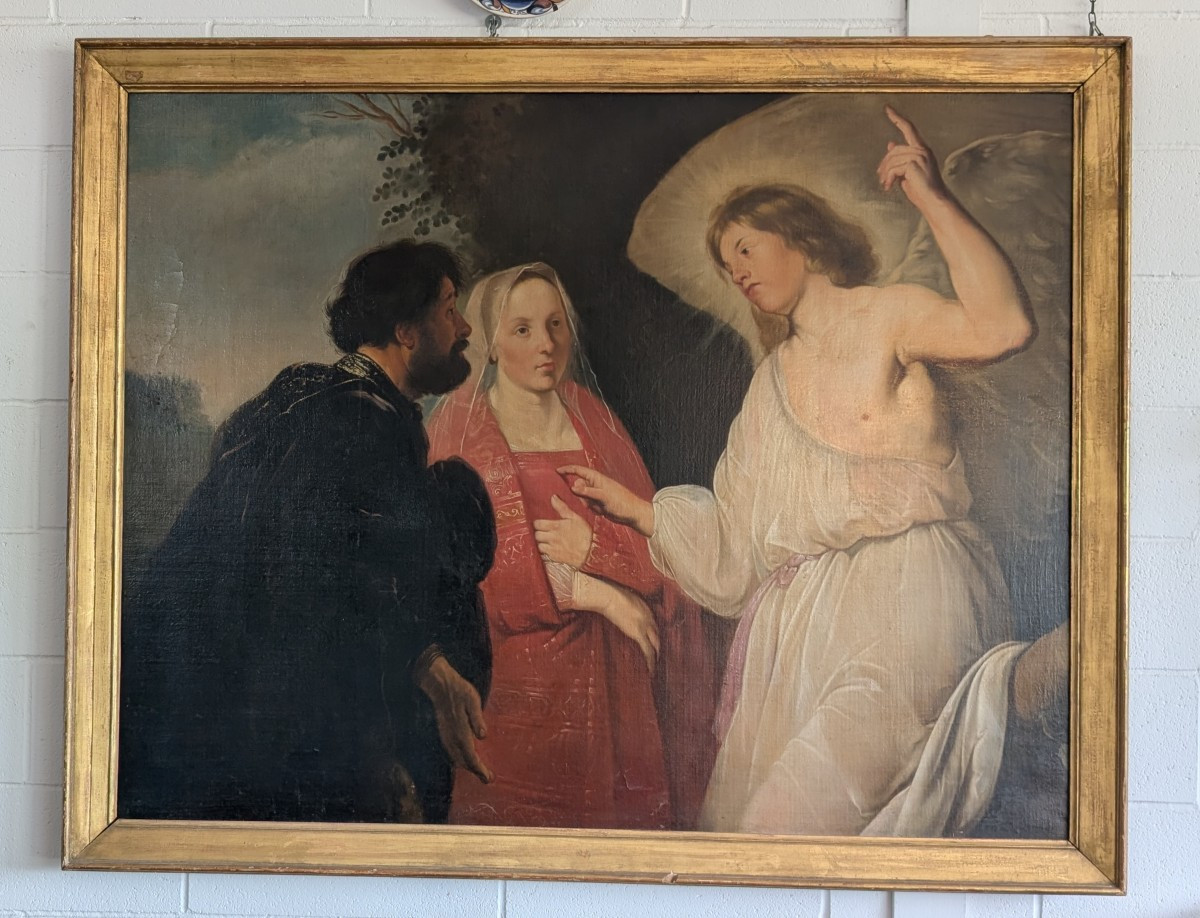 Tableau ancien – École flamande du XVIIe siècle-photo-3