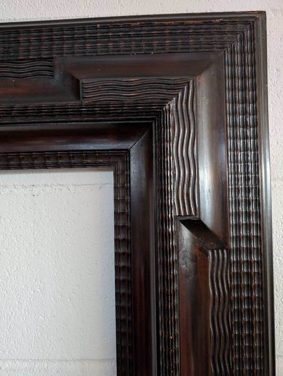 Guilloché Frame – Italy, Early 20th Century-photo-4