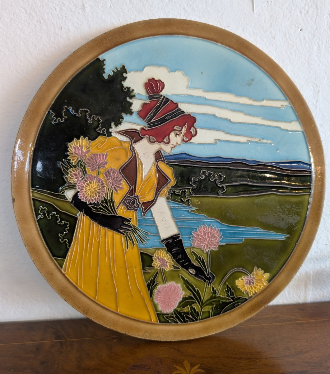 Assiette décorative Art Nouveau
