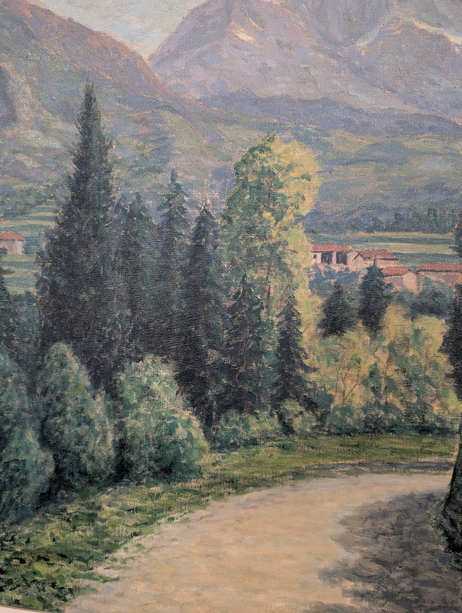 Giovanni Molteni (XXe siècle)  "Paysage alpin – Presolana"-photo-2