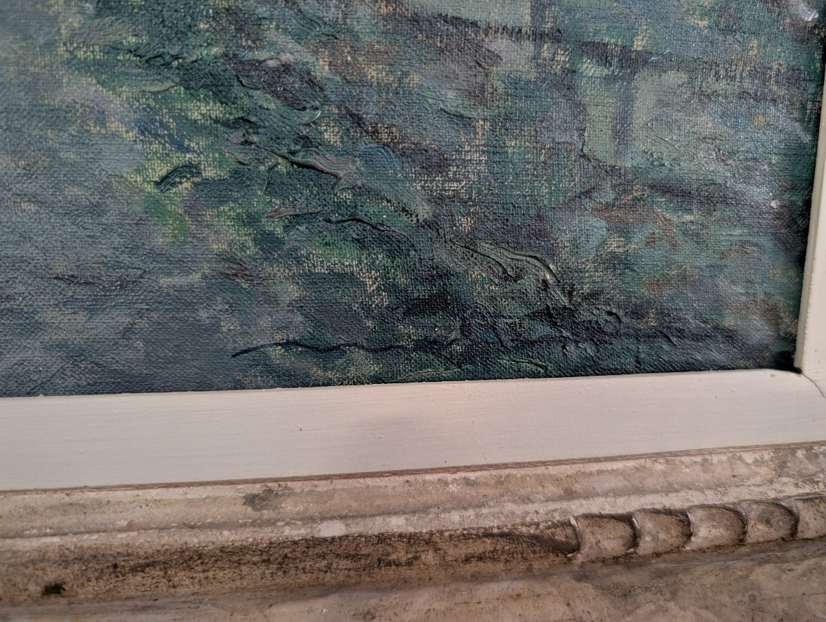 Giovanni Molteni (XXe siècle)  "Paysage alpin – Presolana"-photo-2