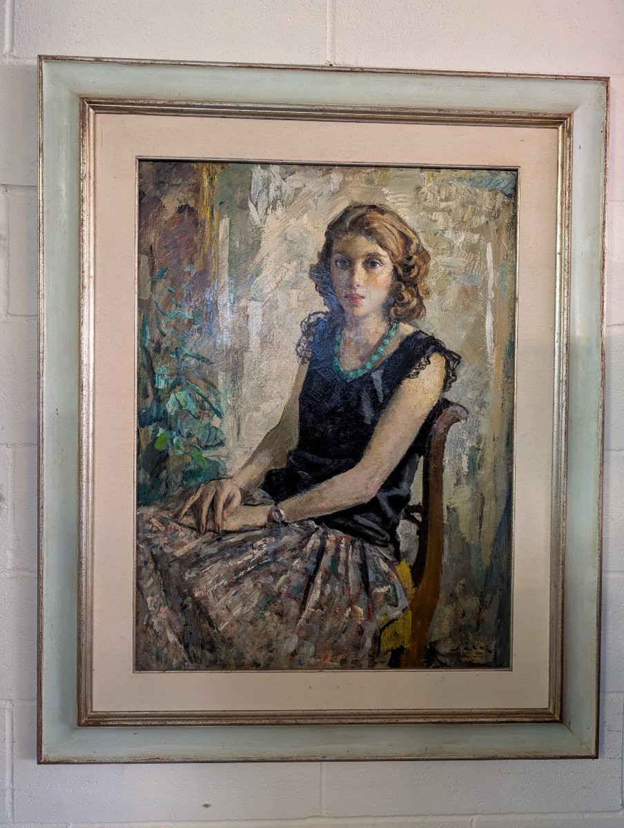 Giulio Salti (1899–1984) – Portrait d’une jeune femme-photo-2