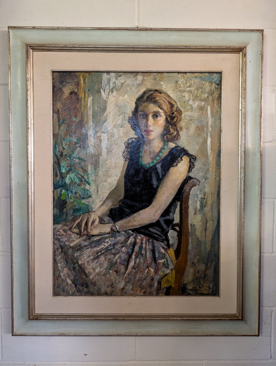 Giulio Salti (1899–1984) – Portrait d’une jeune femme-photo-4