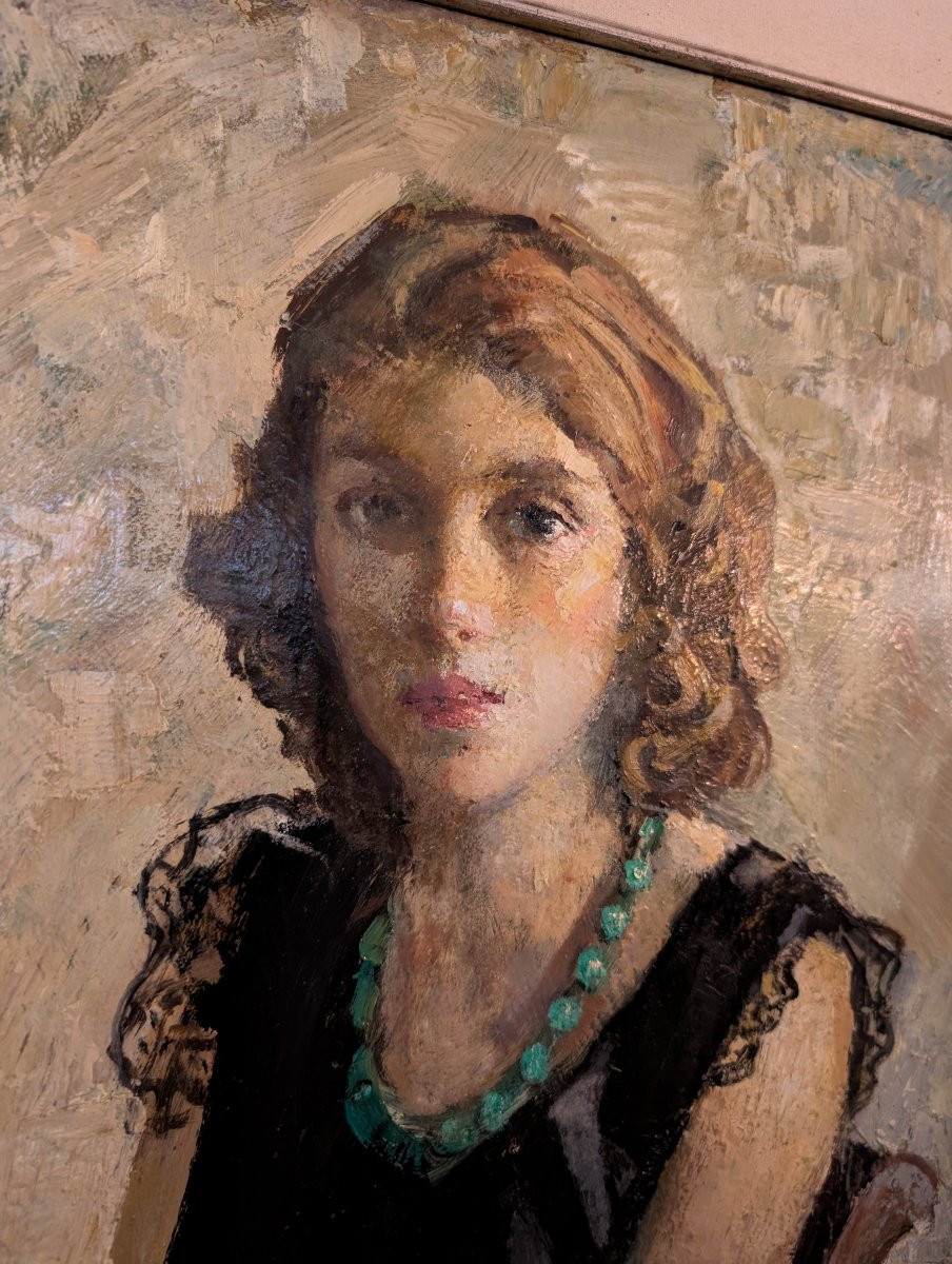 Giulio Salti (1899–1984) – Portrait d’une jeune femme-photo-5