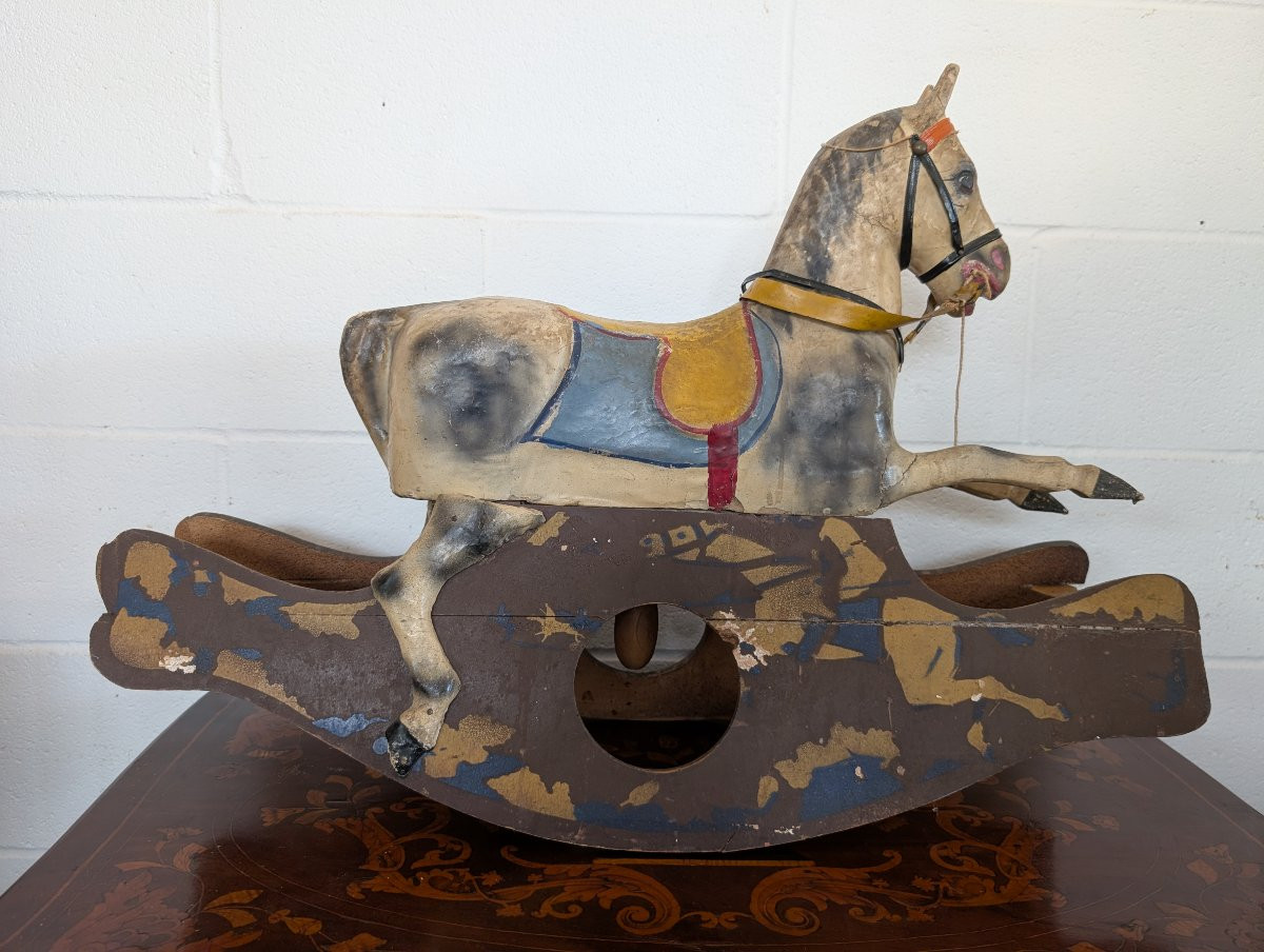 Children’s Rocking Horse – Early 20th Century-photo-2