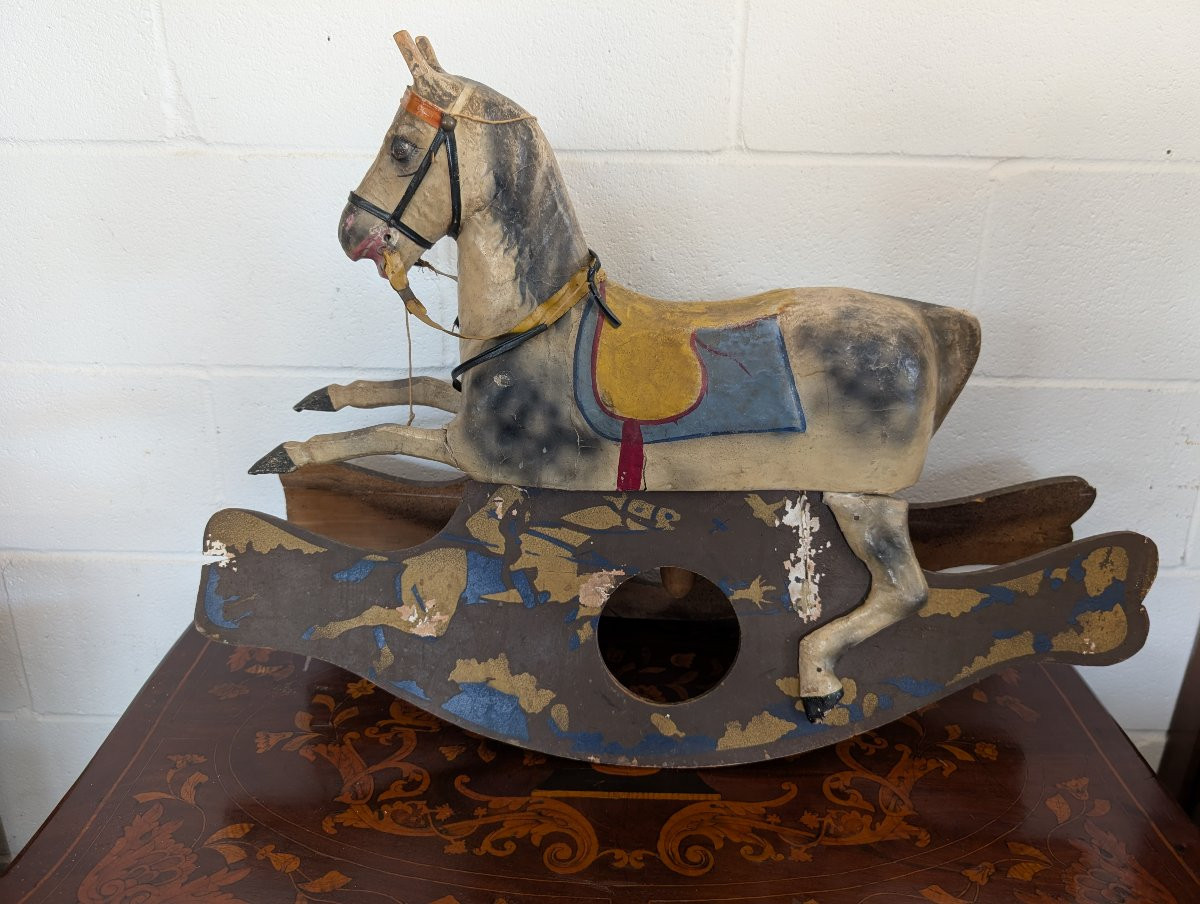 Children’s Rocking Horse – Early 20th Century-photo-3