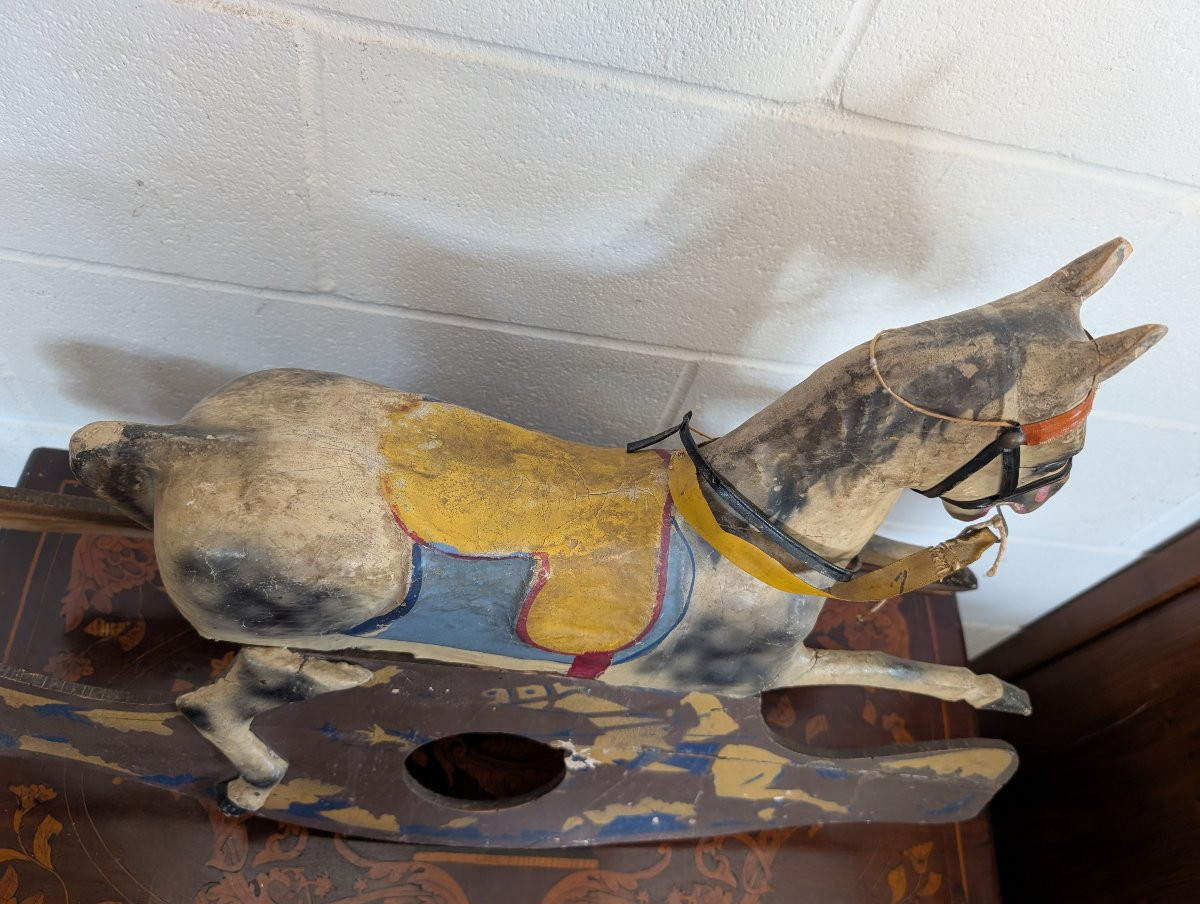 Children’s Rocking Horse – Early 20th Century-photo-2