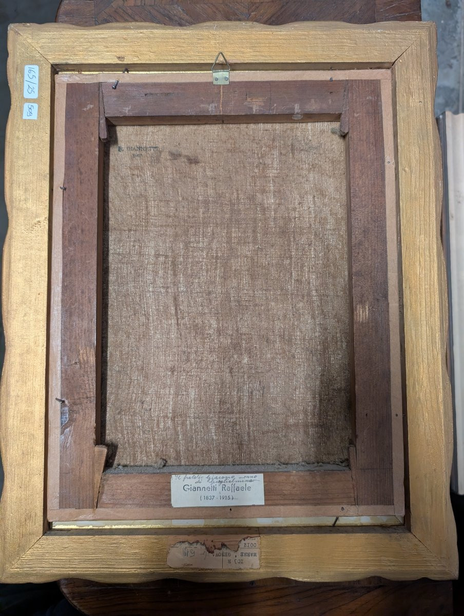 Raffaele Giannetti (1858-1941) – Portrait d’homme, 1916 – Huile sur toile-photo-3