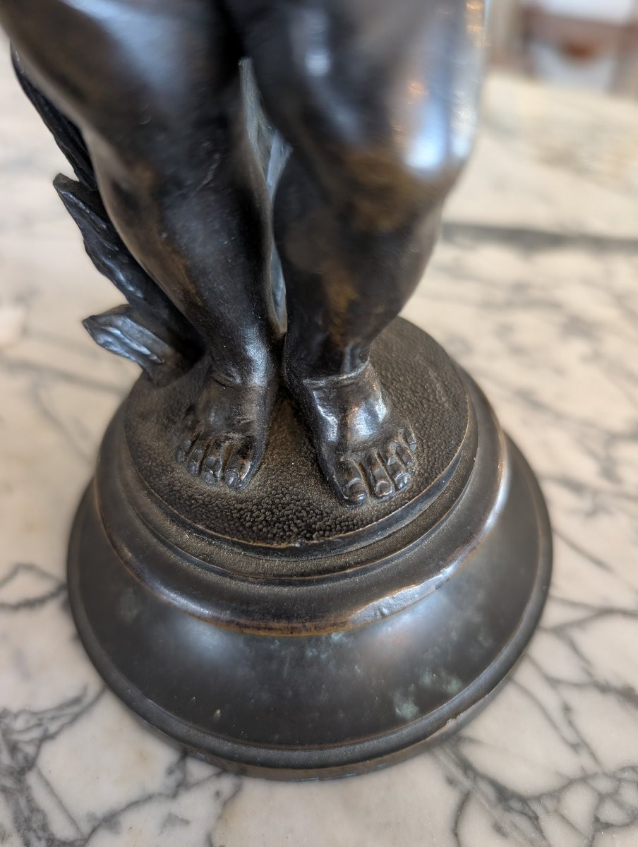 Bronze Sculpture With Container – Late 19th Century-photo-3