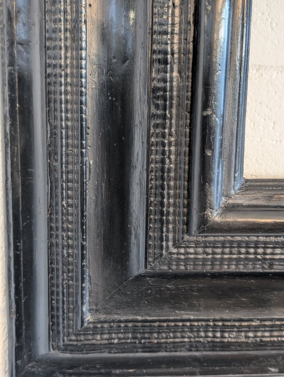 Cadre Guilloché, début XVIIIe siècle-photo-3