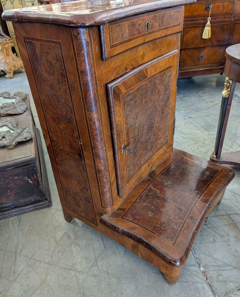 Élégant prie-Dieu italien marqueté et plaqué – milieu du XVIIIe siècle-photo-3