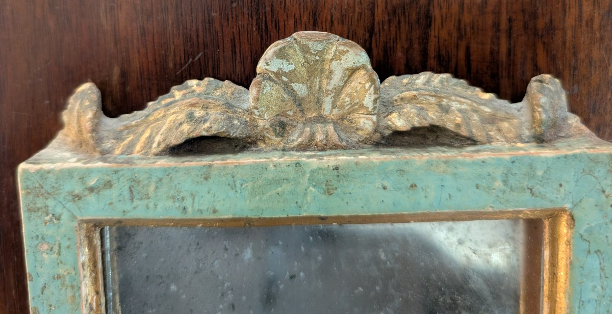 Pair Of Genoese Neoclassical Mirrors, Formerly Cantaglorie Elements – Late 18th Century-photo-3