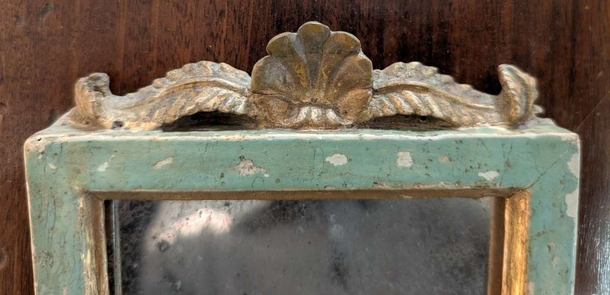 Pair Of Genoese Neoclassical Mirrors, Formerly Cantaglorie Elements – Late 18th Century-photo-4