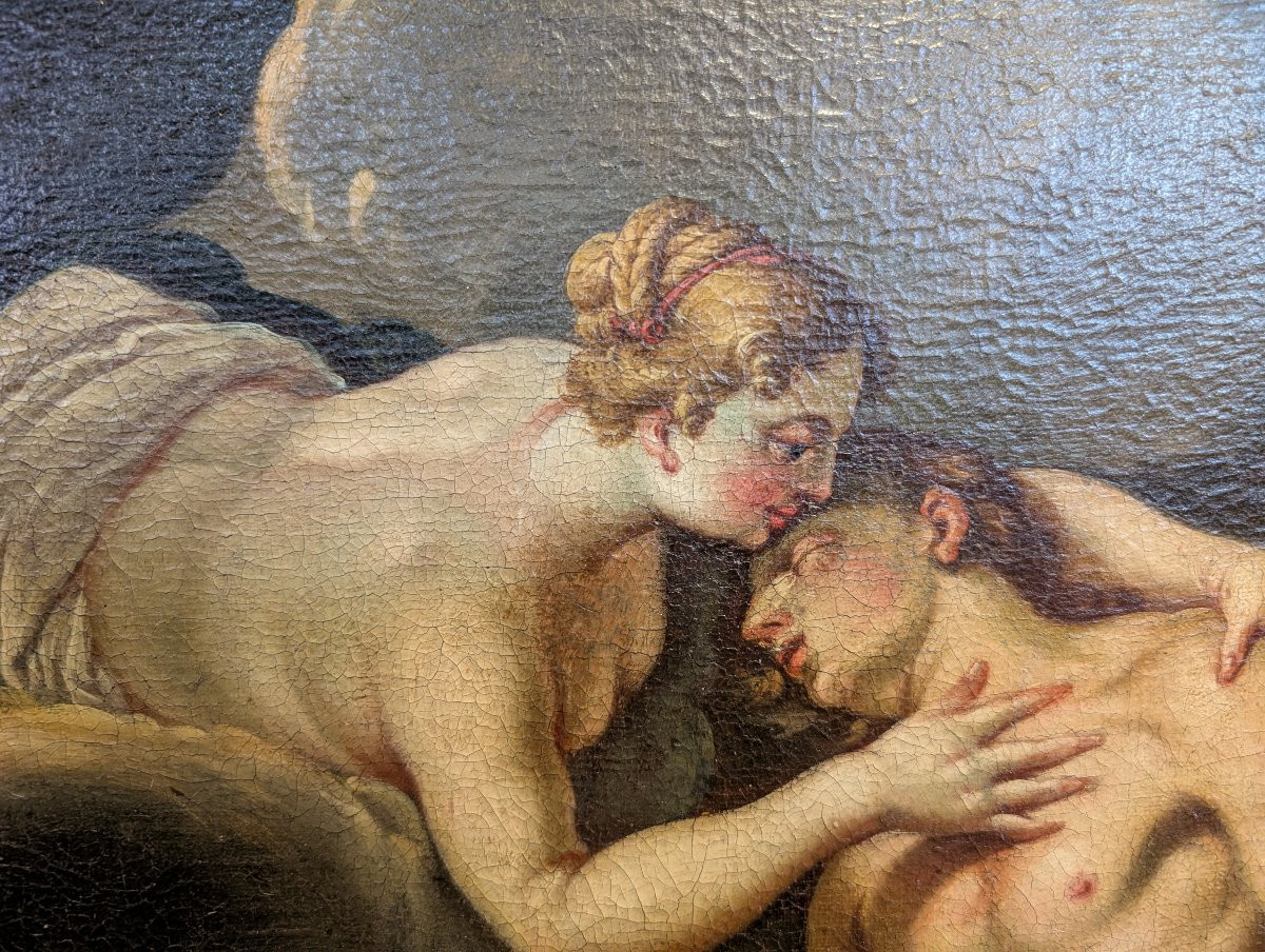 Diana And Endymion – 18th Century Painting-photo-2