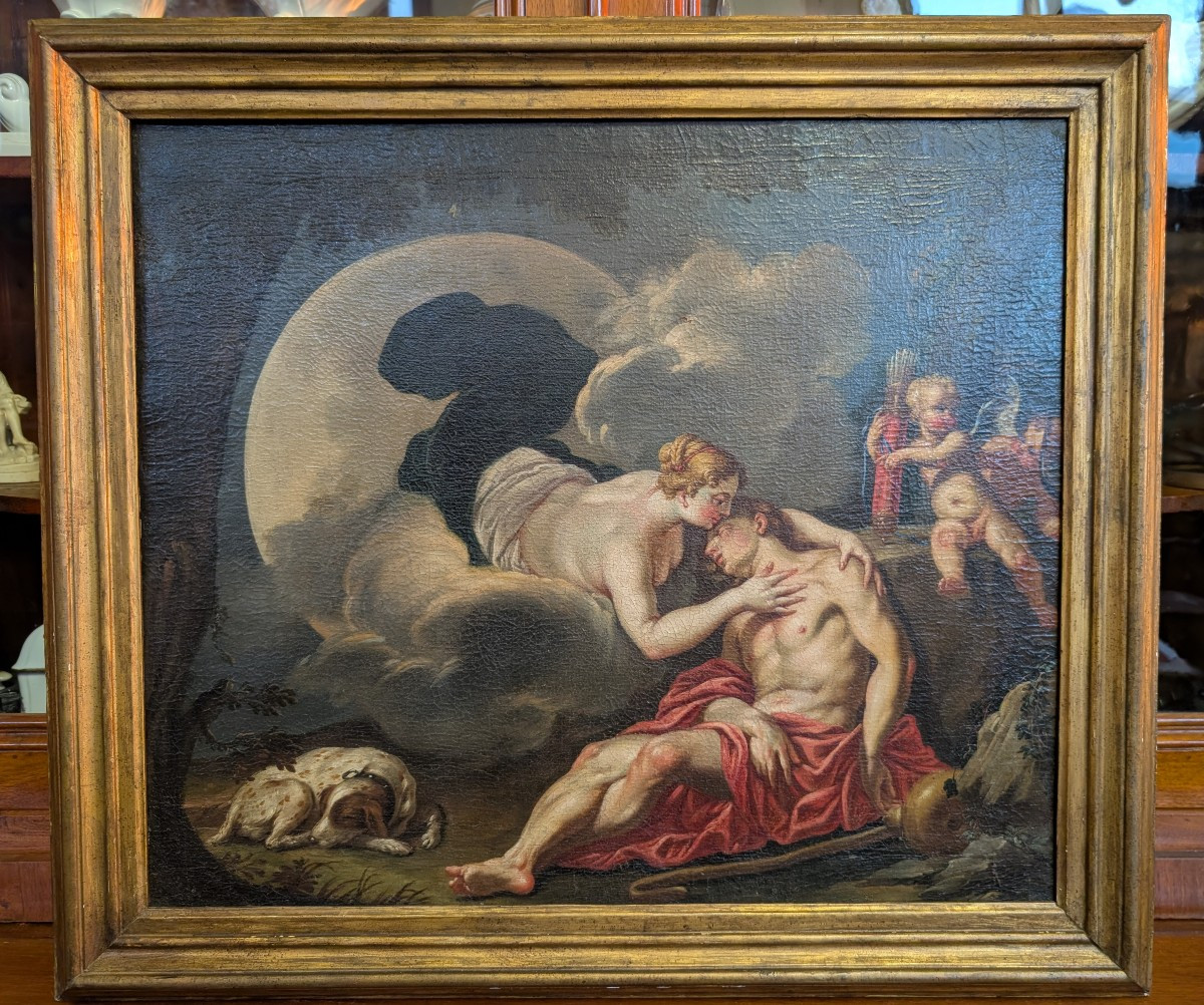 Diana And Endymion – 18th Century Painting
