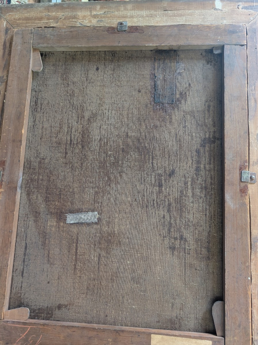 Portrait Of A Young Lady – Oil On Canvas – Mid 19th Century-photo-3