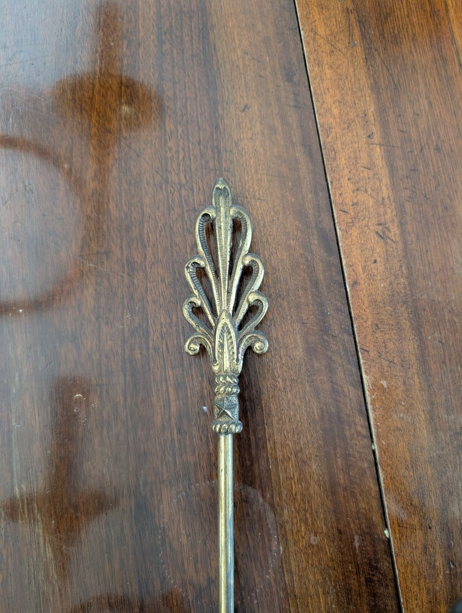 Paires D'Appliques Espagnoles En Laiton Années 50-photo-3