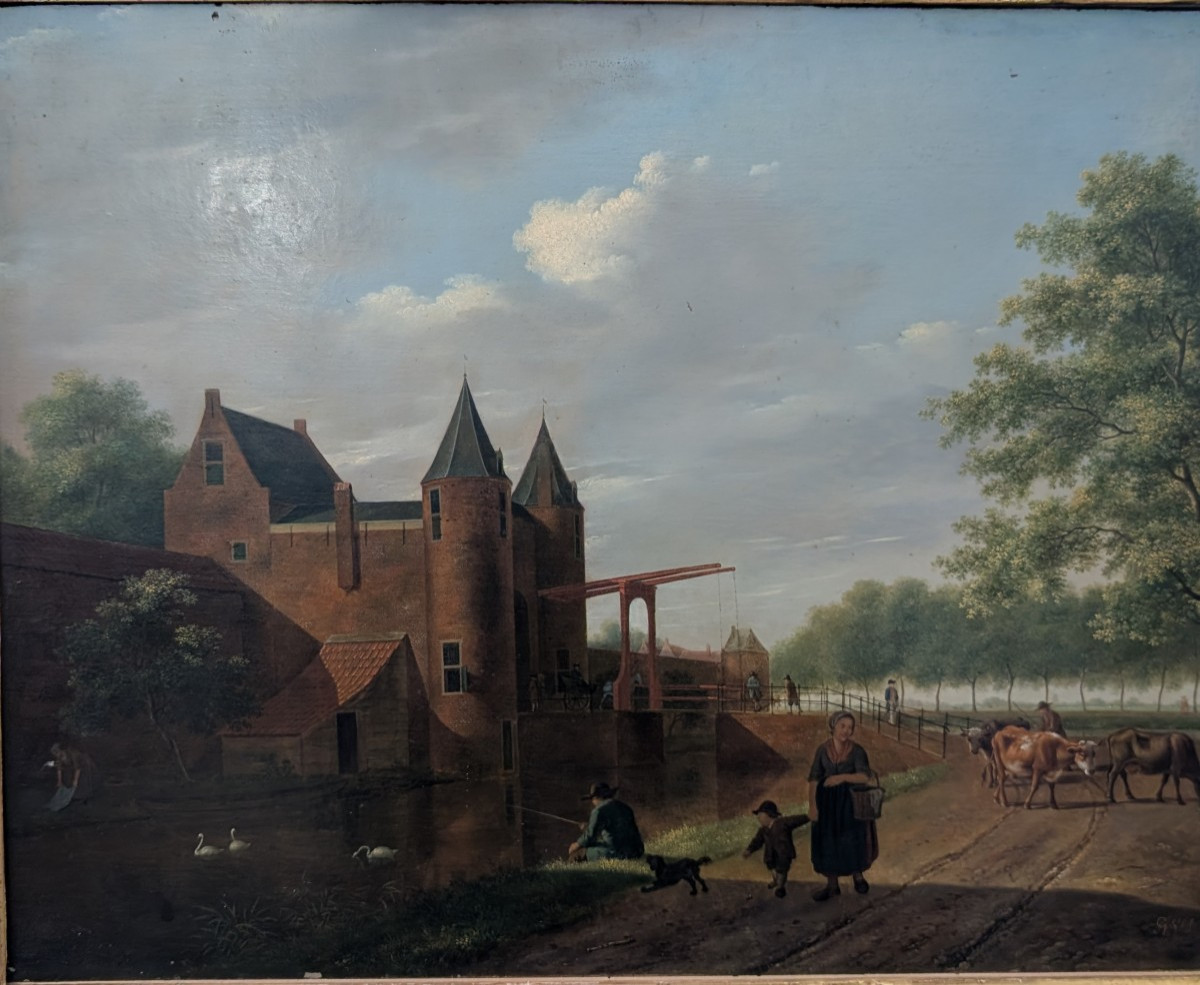 Landscape With Figures And Livestock, Pieter Gerardus Van Os
