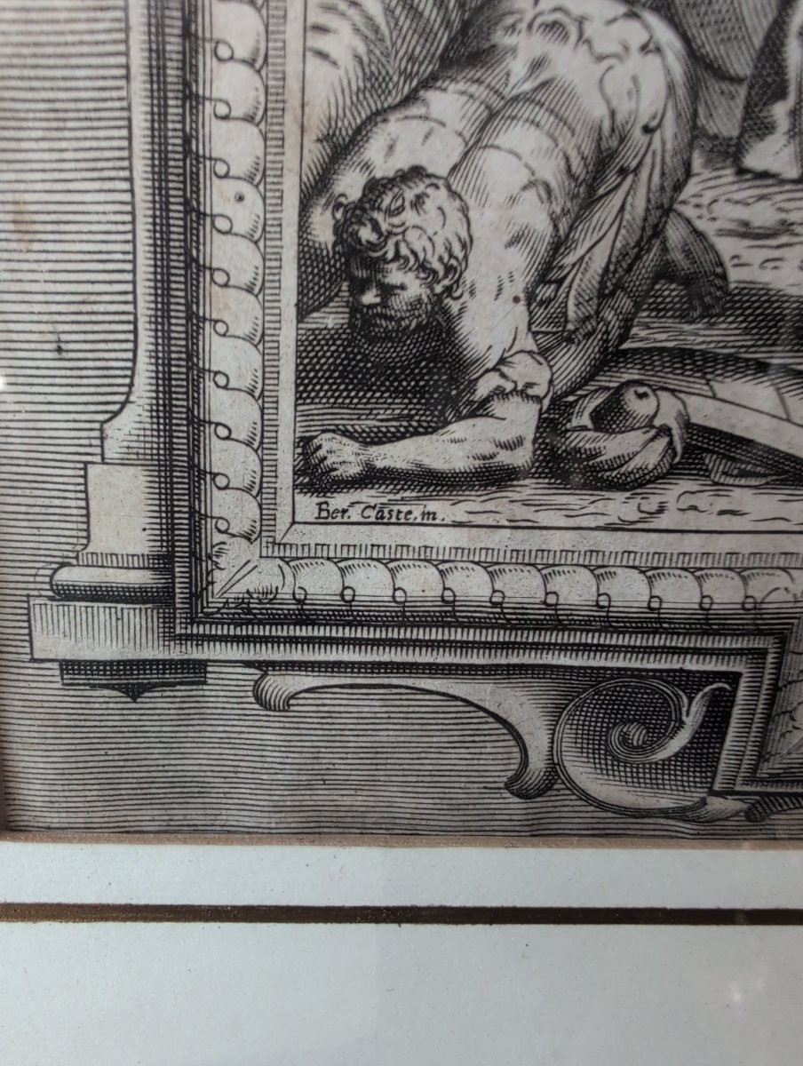 Suite de quatre gravures de la Jérusalem délivrée – dessins de Bernardo Castello, fin XVIe sièc-photo-3